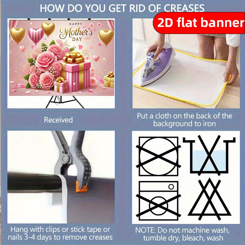 2D Background Cloth Happy Mother's Day Background Cloth Multi Functional Background Wall Decoration Photography Props