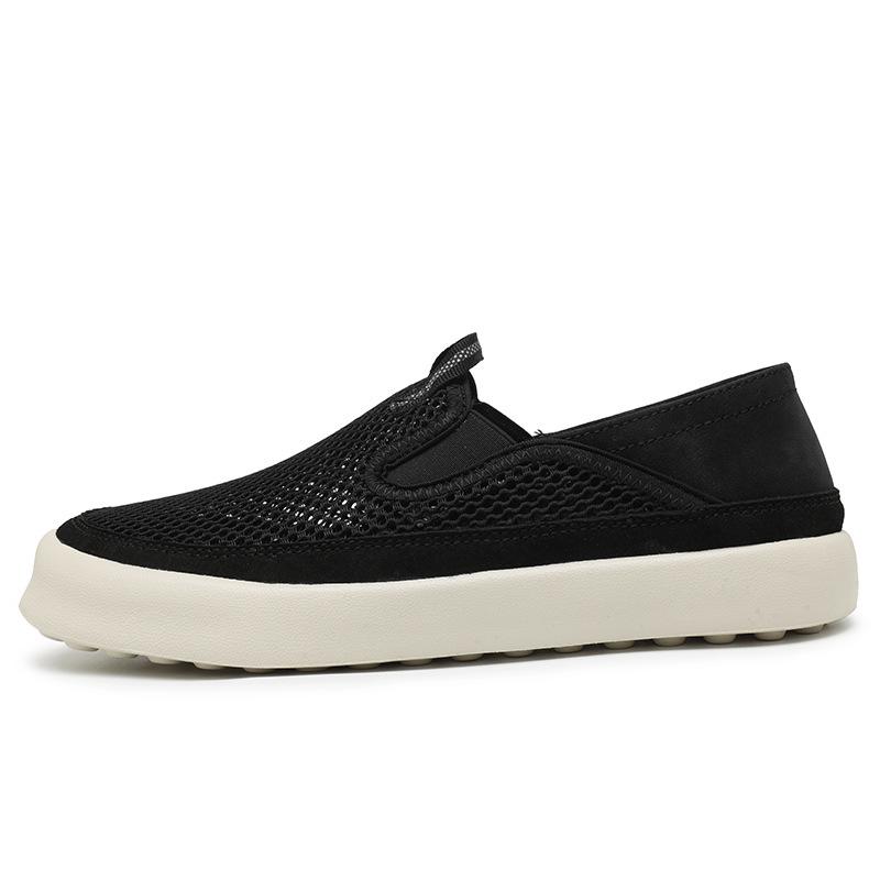Cloth shoes summer hollow breathable mesh shoes lazy solid color casual shoes 39