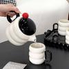 Household Water Appliance Set Ceramic Drinking Tea Cup Kettle Combination Coffee Utensils Set