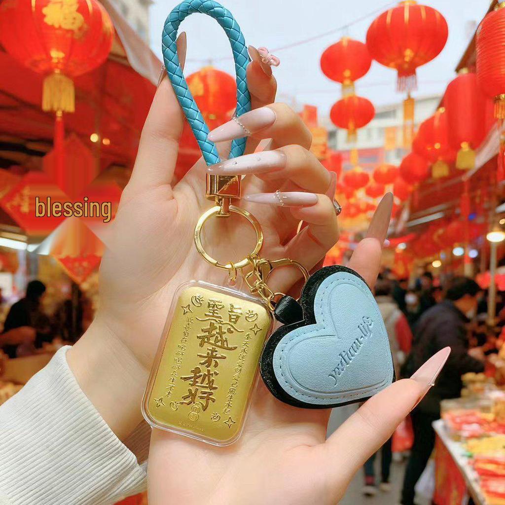 Imperial 999 Pure Gold Mobile Charm & Keychain: Lucky Lottery Traffic Generator, Ideal Christmas Gift