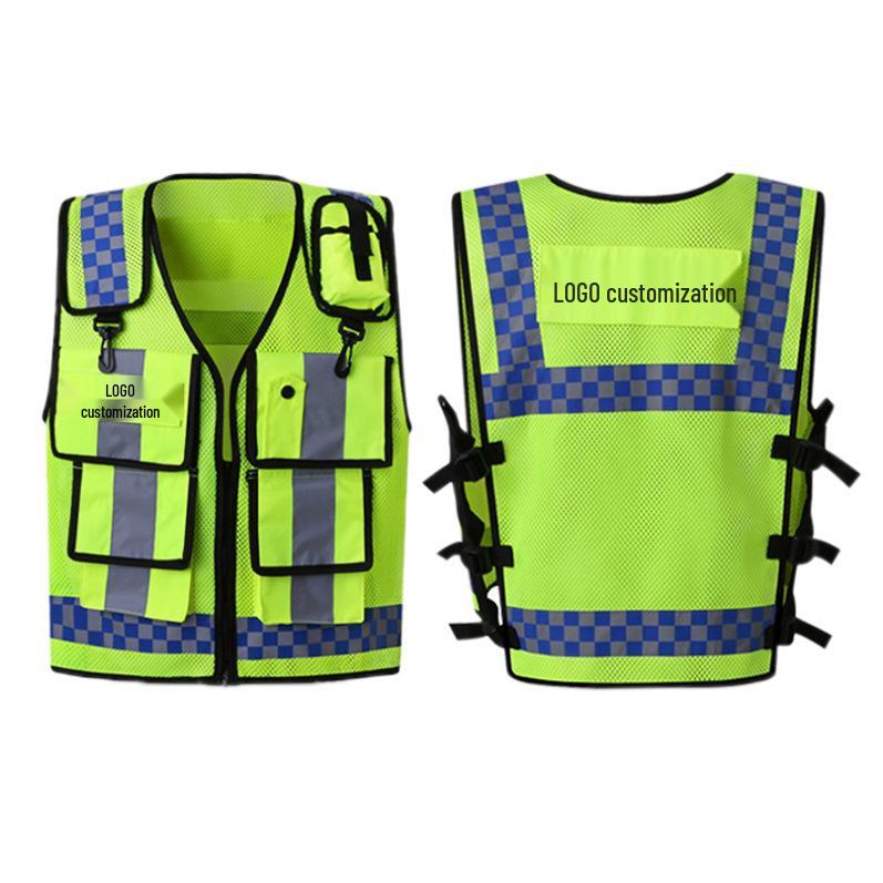 Multi-Functional Reflective Traffic Safety Vest for Construction and Road Protection