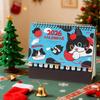 2026 Katzen-Tischkalender Spiralbindung Kätzchen-Planer mit niedlichen Illustrationen, Monatsplaner für Büro Heimdeko