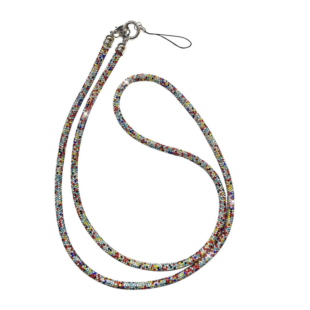 New Luxury Crystal Rhinestone Phone Lanyard Bright Bling Bling Phone Case Chain Straps Phone Anti-lost Rope Phone Accessories
