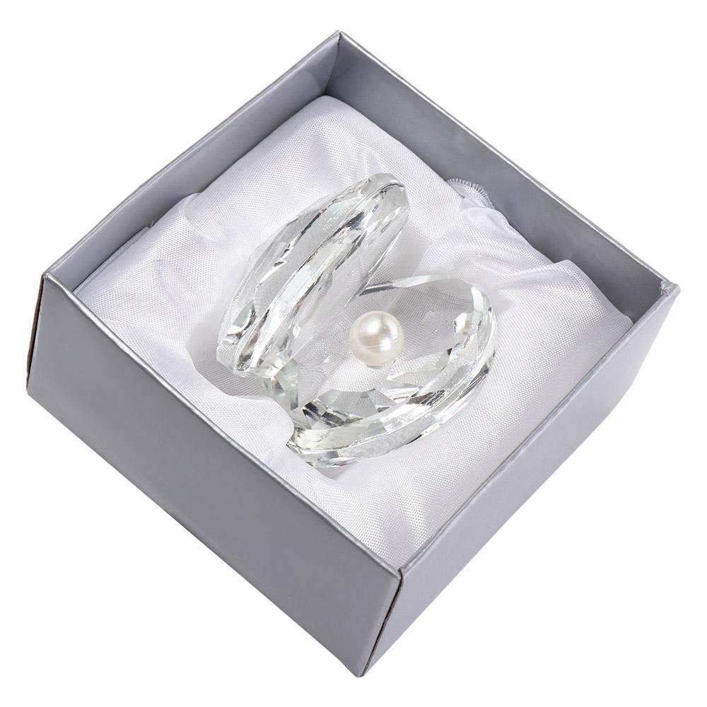 Room Decor Exquisite Crystal Pearl Clam Artificial Unique Crystal Crafts Creative Desktop Ornament Bridesmaid