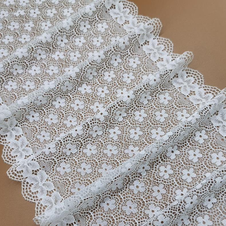 20CM Geniş Örme Elastik Dantel Giyim ve İç Giyim Aksesuarları için