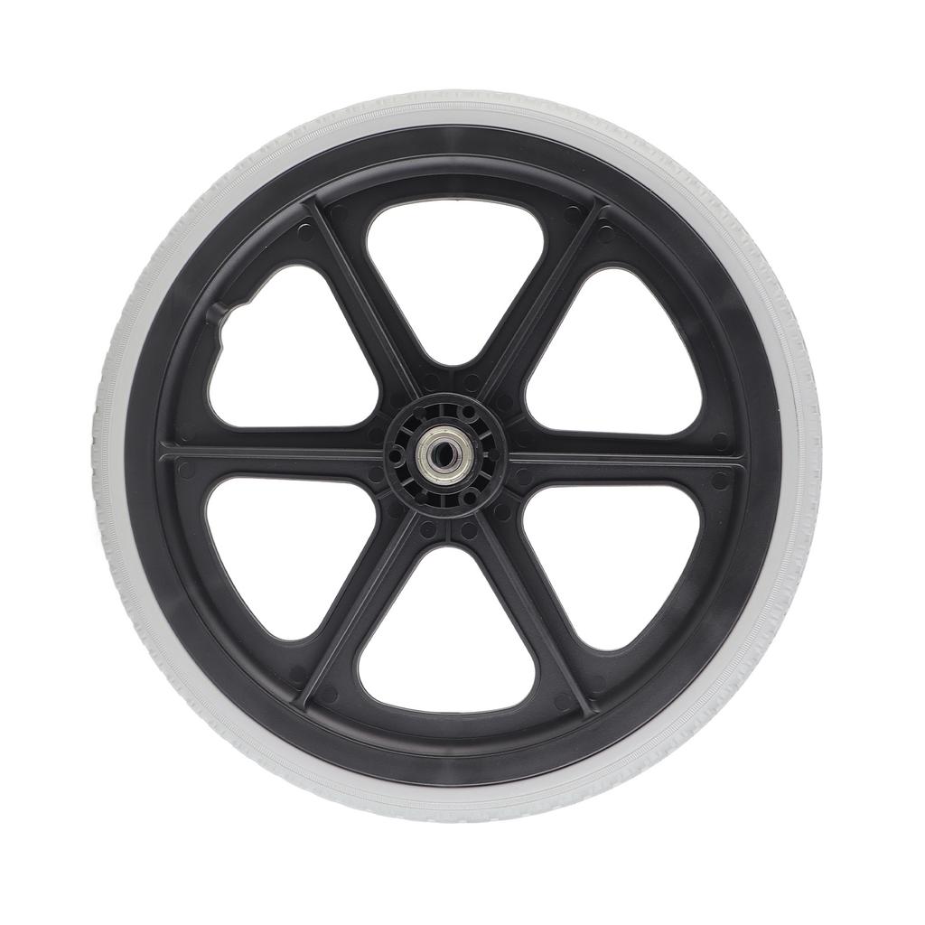 Koło do wózka inwalidzkiego 14 cali Ręczne wózki inwalidzkie Tylne Zamienne Czarne Pełne Opona z pianki poliuretanowej