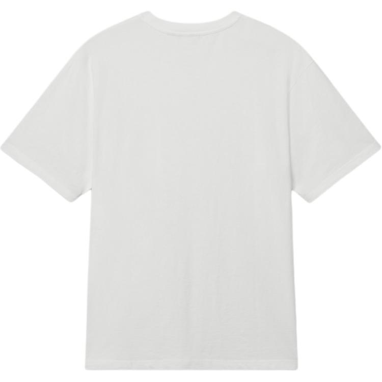 Levis Loose Casual Versatile Comfortable Ribbed Round Neck Short Sleeve T-Shirt Men Tops White 003L0-0000