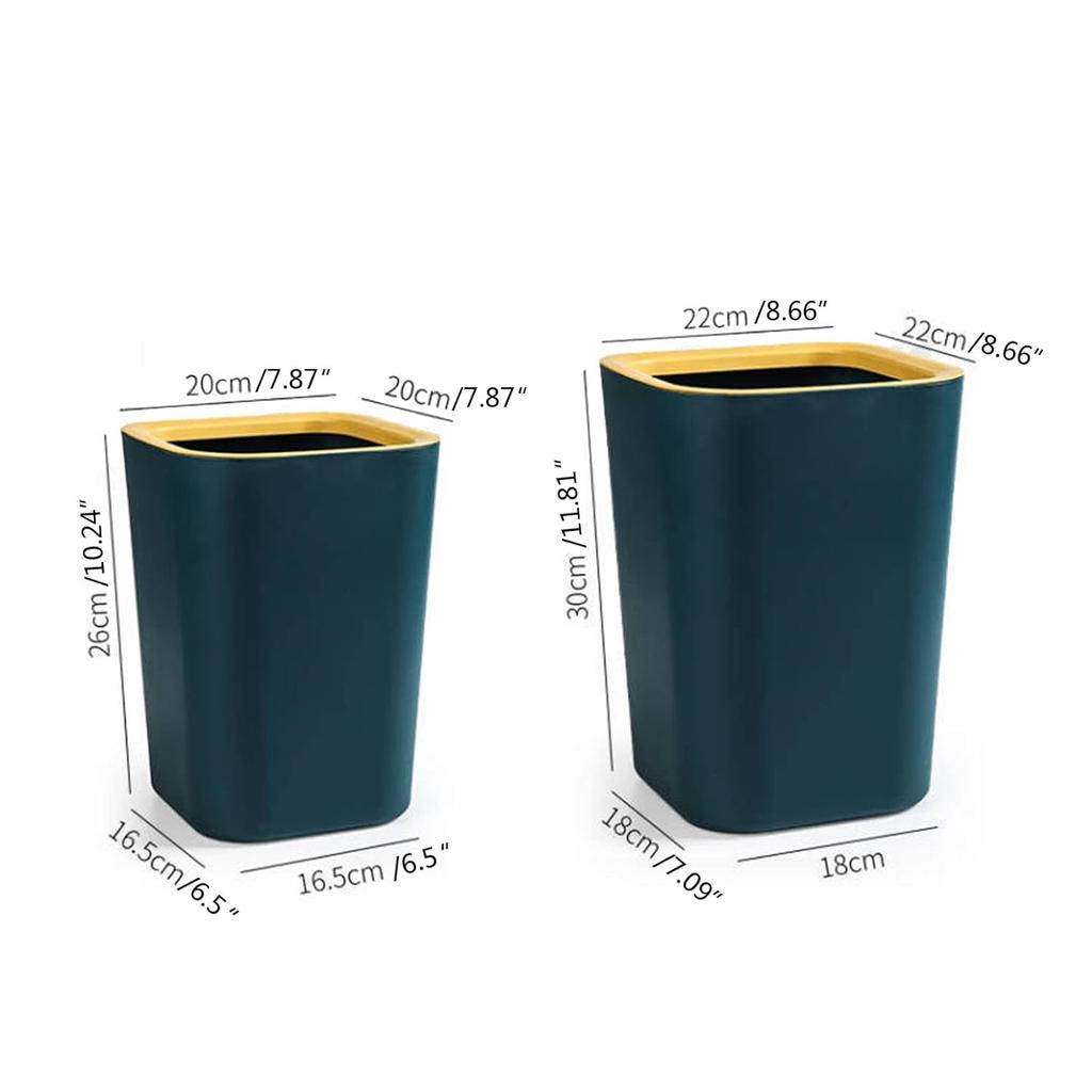 Trash Can,Trash Can Press Trash Bag Waste Paper Basket Garbage Container for Home Kitchen Living Room Office Bathroom Trash Bucket,