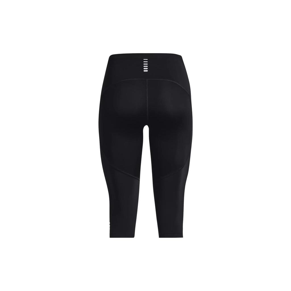 Under Armour Fly-Fast Logo Print Slim Fit Seven-Point Sports Shorts Women Shorts Black 1378911-001