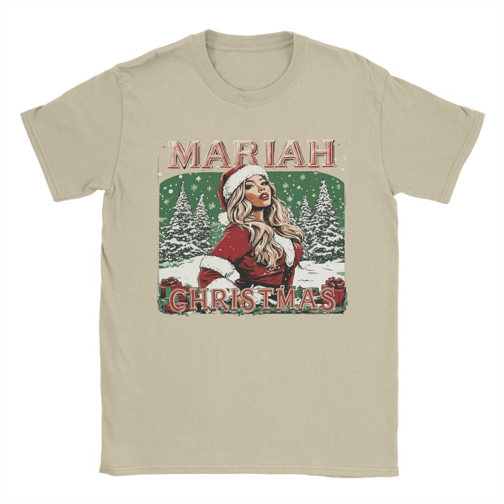 Men Mariah Carey 2025 Christmas T-Shirts  Cotton Top Tees Summer Y2K Casual Short Sleeve T-Shirt O-Neck Harajuku Tshirt Big Size