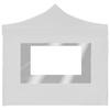 Professional Party Tent Foldable with Walls Aluminum 2*2m White