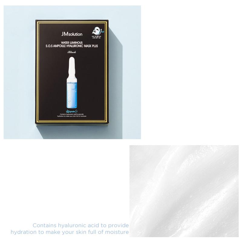 JM Solution Water Luminous S.O.S Ampulle Hyaluronsyre Maske Plus 10 stk