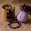 Bath Bomb With Amethyst Bracelet, Lavender Tea Tree
