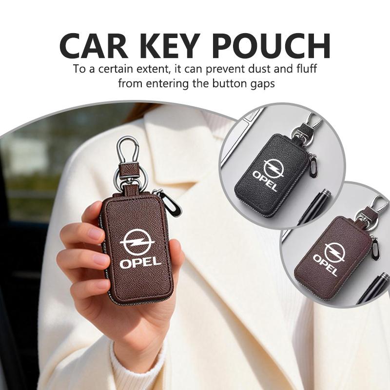 Car Key Bag Keychain Wallet Case Zipper Purse Keyring Holder For Opel Astra G H J K F Corsa D Zafira B Insignia Mokka Regal