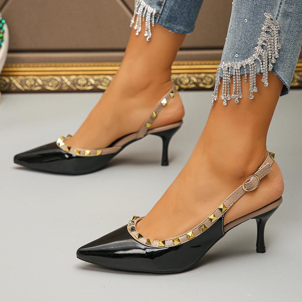 

Сексуальные женские туфли на очень высоком каблуке, модные босоножки с острым носком, летние элегантные тонкие туфли-лодочки для вечеринки, женские туфли 38