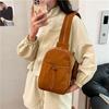 2025 New Casual Light Backpack Women Korean Drawstring Cross-slung Mobile Phone Bag Simple One-shoulder Sports Chest