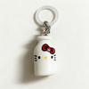 Sanrio 4Cm Keychain Figure Hello Kitty Cat Elves Anime Doll Kawaii Hamburger Toy Decoration Christmas Gifts For Girl Children