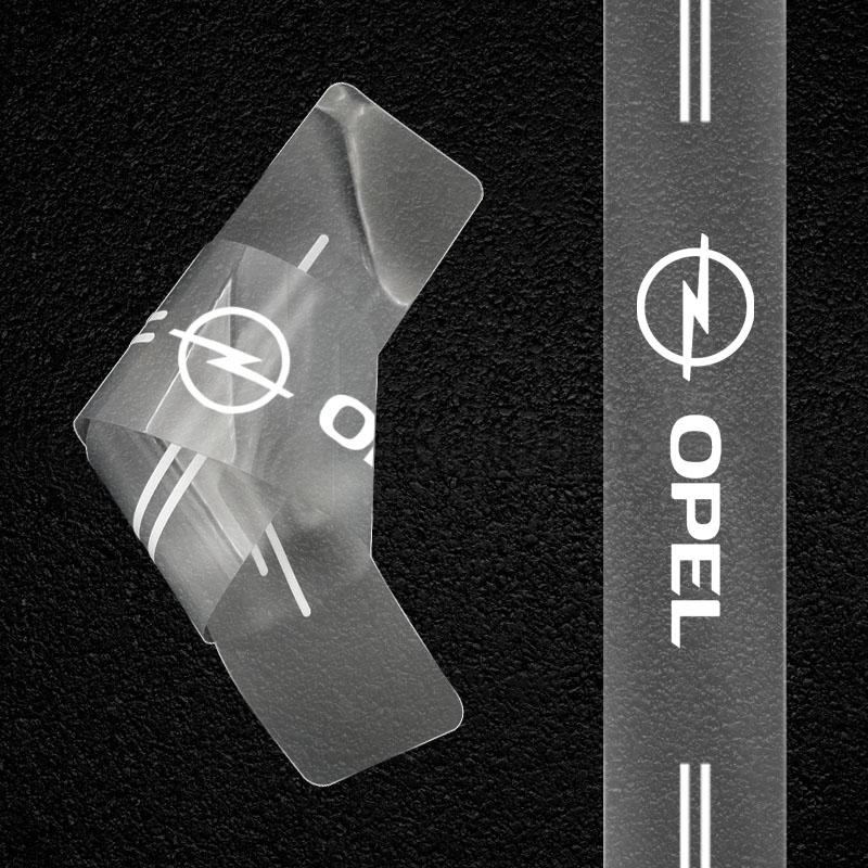 4Pc Car Threshold Protector Transparent Decorative Badge 3D Sticker For Opel Insignia Astra Antara Meriva Zafira H G Corsa