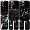 Fortune Telling Moon Stars Hands Art Phone Case For iPhone 17 Air 15 16e 14 13 Pro Max Coque 12 11 Pro Max PLUS Cover