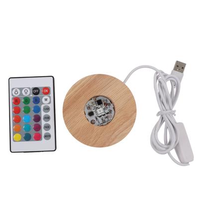 LED Light Base Wood Material Eco Friendly Elegant Style Sturdy Durable Wide Application Color LED