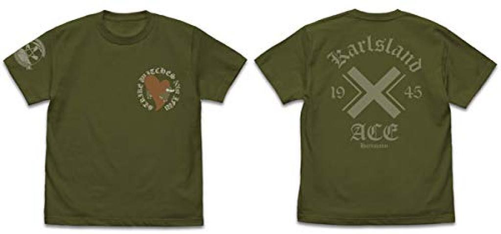 COSPA 501st Joint Fighter Wing Strike Witches ROAD to BERLIN Erica Hartmann Personal Mark MOSS S size T-shirt