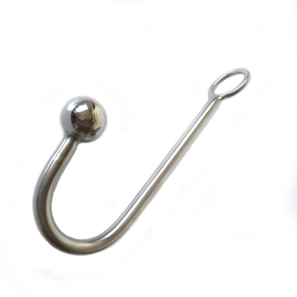 Black Emperor High Quality Stainless Steel Waterproof Anal Hook with Ball Hole Anal Plug for Butt Anal Sex Toys Adult Products