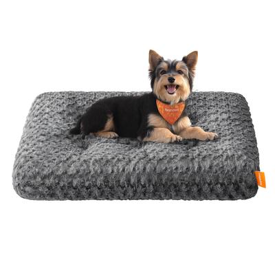 Feandrea Dog Cushion for Small Dogs, Washable, Fluffy, Puppy Bed, Non-Slip, All-Season Dog Care Bed, 80x50x10 Cm (PGW291GN01)
