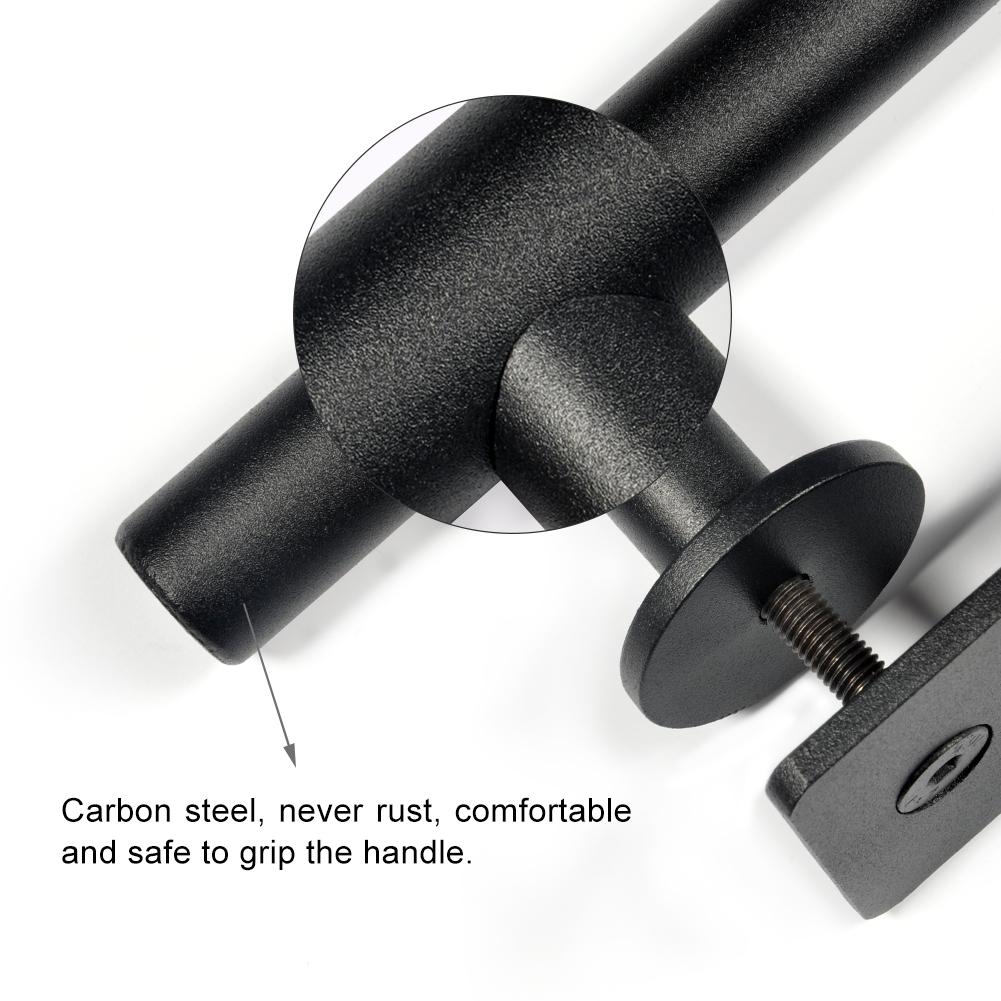 Černá nerezová ocel Vintage rukojeť pro posuvné dveře stodoly