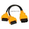 16 Pin OBD2 OBDII Splitter Extension Cable Male to Double Female Y Extender Cord Adapter 30cm/12inch