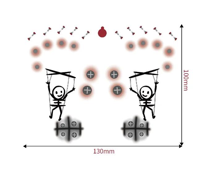 1set Halloween Face Tattoo Stickers Pumpkin Bat Star Moon Fake Freckles Temporary Tattoo Stickers for Music Party Festival Decor