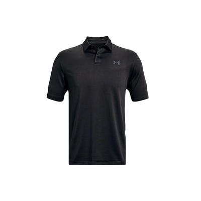 Performance Casual Gestreiftes Kurzarm-Polohemd Herren Oberteile Schwarz 1361823-001