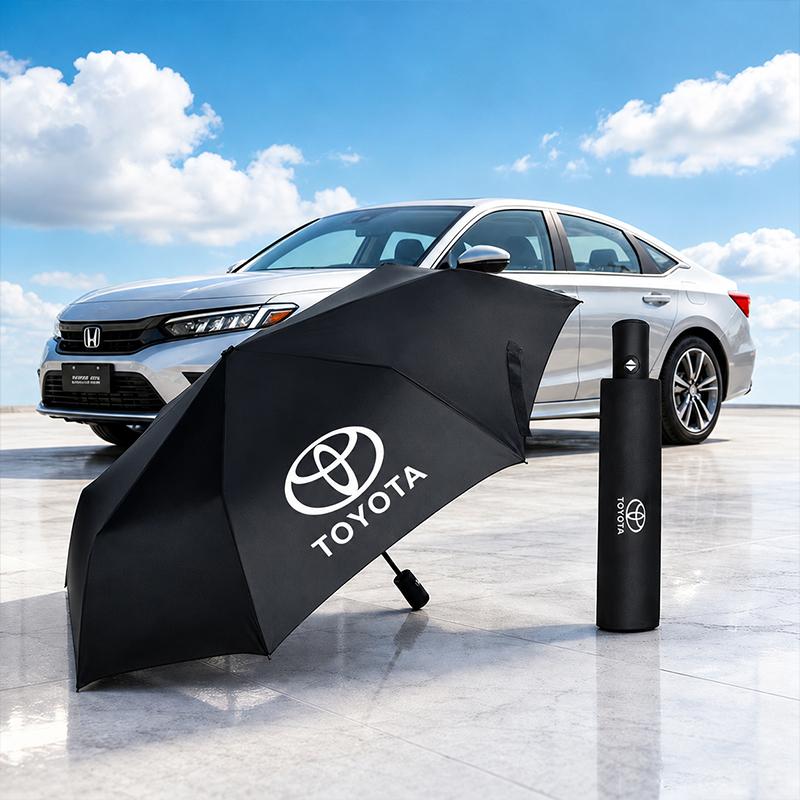 Keychain Keyring Car Interior Accessories Car Folding Umbrella Portable For Toyota Gazoo Racing Corolla Crown Yaris Chr Auris