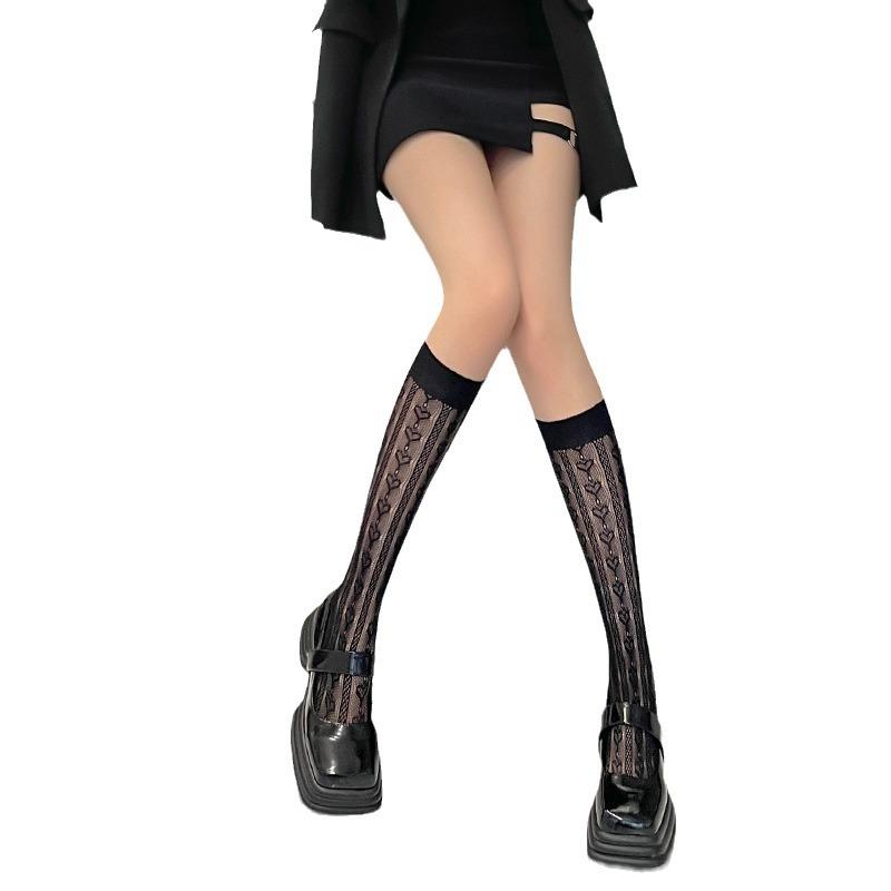 White Lace Calf Socks Stockings Female Summer Lolita Lolita Pile Socks Jk Mid Stockings