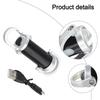 Mini Keychain Flashlight Waterproof with Rechargeable Battery and Charging Cable Outdoor Camping Portable Lighting GZW