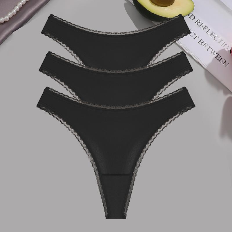 

3 шт. бесшовное нижнее белье с принтом в горошек женские кружевные трусики сексуальные стринги с низкой талией для девочек дышащие стринги ультрамягкие T-Back XL&3pcs