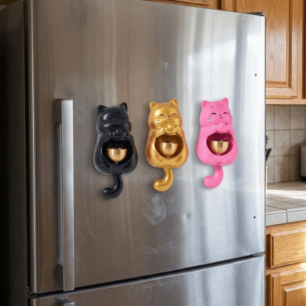 Lucky Cat Magnetic Doorbell Creative Entry Reminder Bell Shopkeepers Windbell  for Refrigerator
