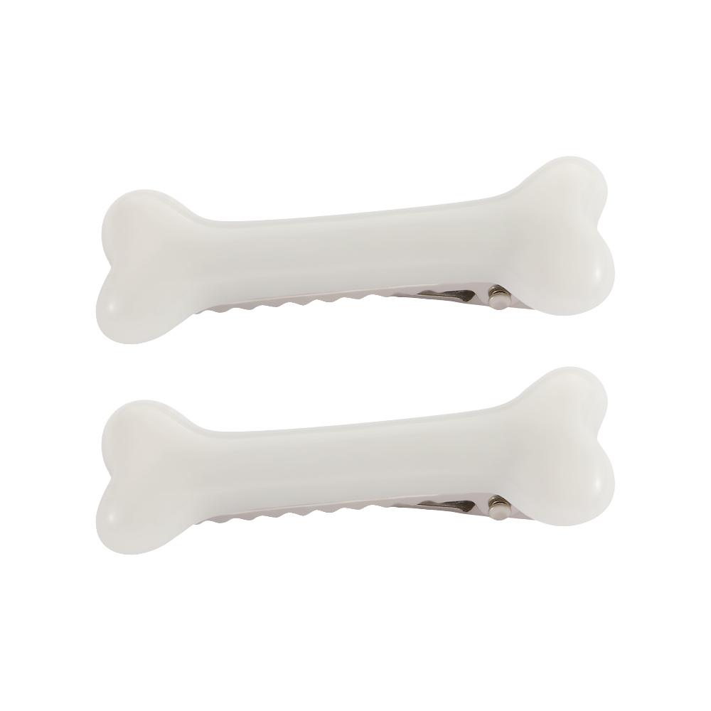 

Cute Girl 2pcs/pack Lovely Women Hair Decoration Dog Bone Design Headwear Barrettes Hair Clips Hairpin белый