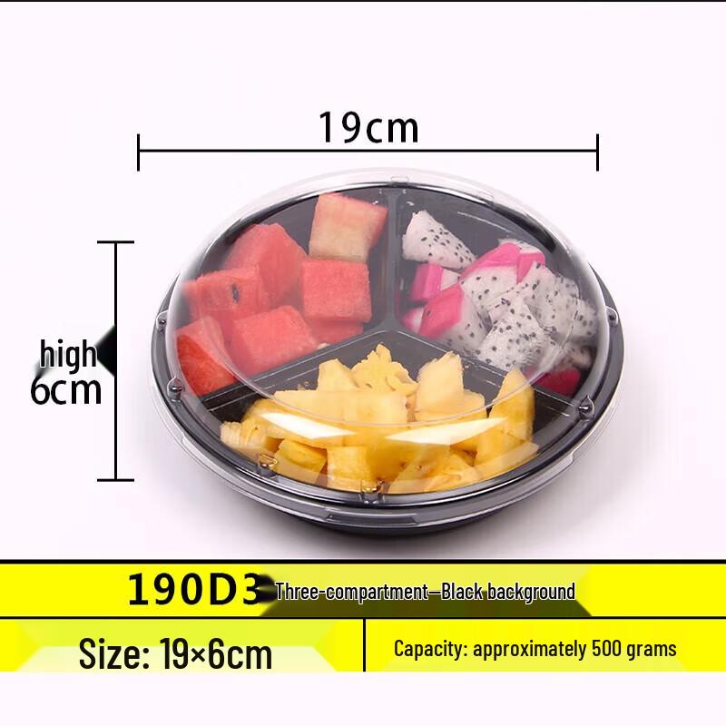 Homeglen Einweg-Lebensmittelbehälter mit Unterteilungen