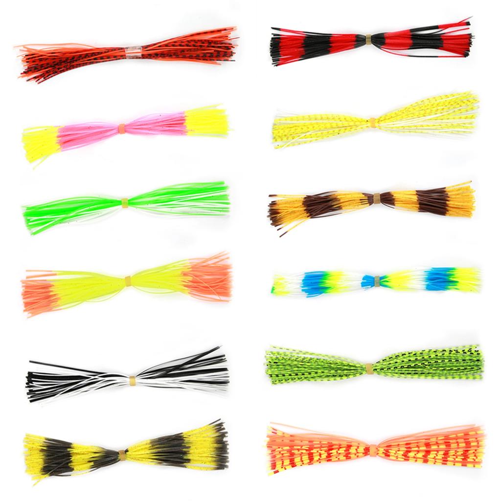 600 Stränge Weiches Silikon-Köder-Garn Zubehör für DIY Spinnerbaits Jig-Köder