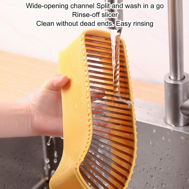 Banana Slicer Stainless Steel Luncheon Meat Cutter Multi-Functional Dishwasher Safe Hot Dog Dicer Easy Kitchen Gadget For Meal