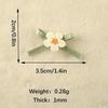 10Pcs Green Bow Embroidered With Small Flowers Patches Applique Clothing Patch Decoration