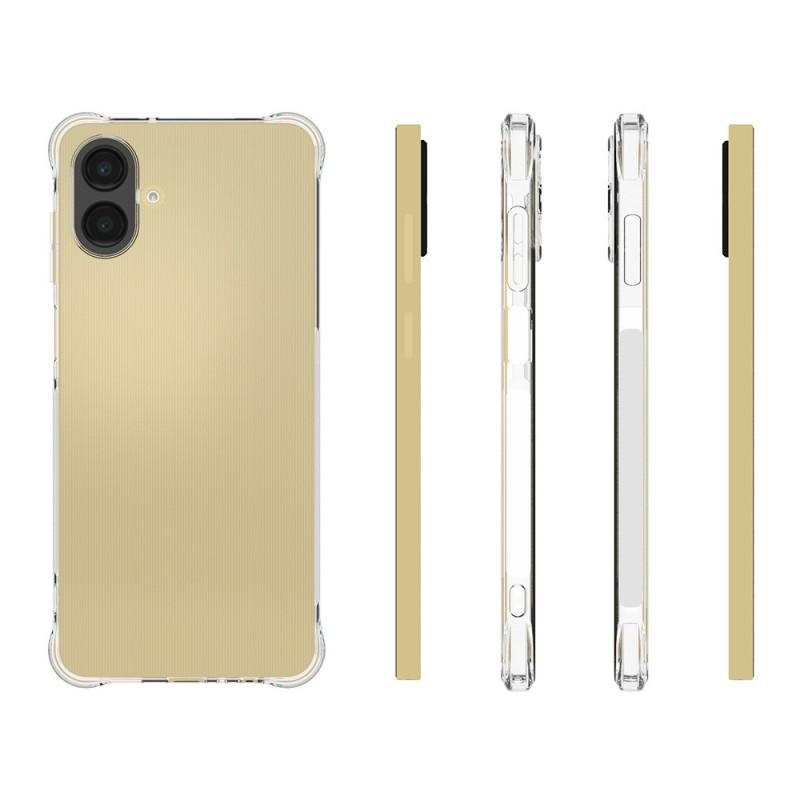 For Samsung Galaxy A07 TPU Case WANLONFENG WL2 Series 2.0mm Phone Cover with 2Pcs Tempered Glass Films
