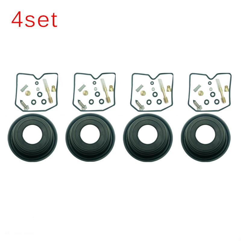 4Sets Carburetor Rebuild Kit & Plunger Vacuum Diaphragm For Kawasaki Carb Repair 4Sets Carburetor Rebuild Kit & Plunger Vacuum Diaphragm For Kawasaki Carb Repair
