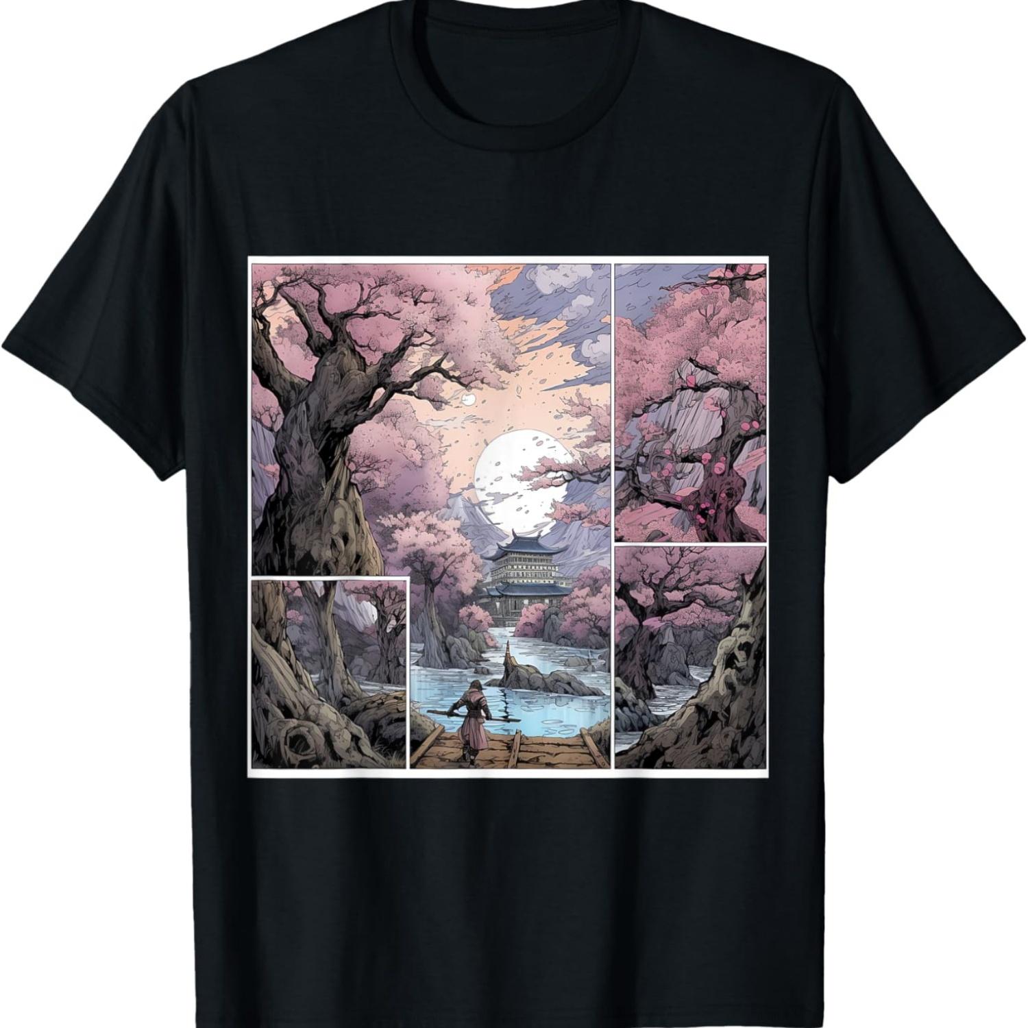 Tranquil Blossom Ballet Beyond A Cherry Blossom Comic Epic T-Shirt S чёрный