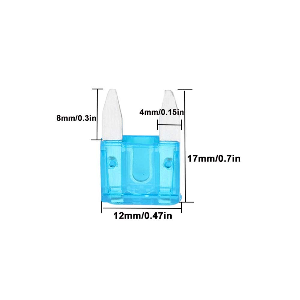 FULARR 130PCS Professional Car Fuse Set: Mini Flat Type Fuse, Replacement Fuse Puller,