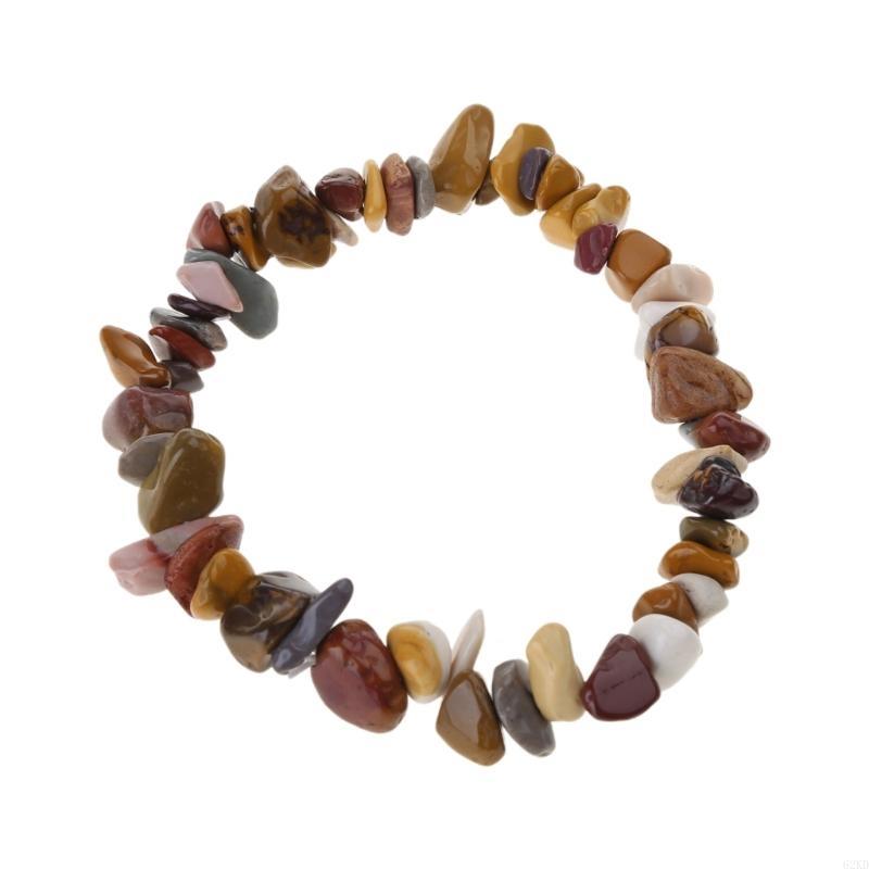 62KD Natural Stone Bracelet Beads Jewelry Fashionabe Wristband Bangles for Women