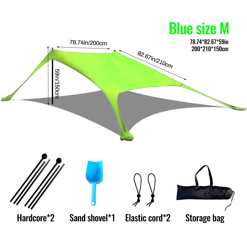 Hot Sell Portable Lycra Beach Canopy Tent UV Protection Sunshade Easy Setup Outdoor Shelter for Camping Picnic Fishing shelter