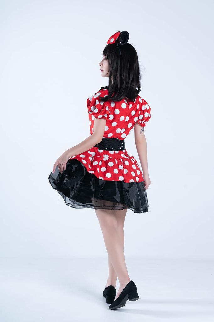 Déguisement Disney Cosplay Halloween Officiel Minnie Mouse Sinistre Rouge Minnie Taille Femme Petit Rouge 67699N