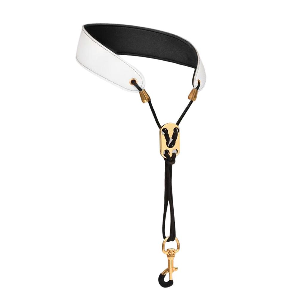 PU Leather Saxophone Shoulder Strap No Stress On Neck Shoulder Strap Adjustable