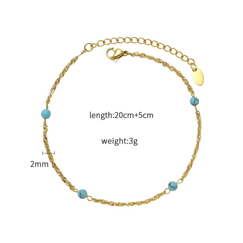Bohemian Necklace Accessories Women'S Autumn Sea Waves 316 Blue Turquoise Simple Fashion